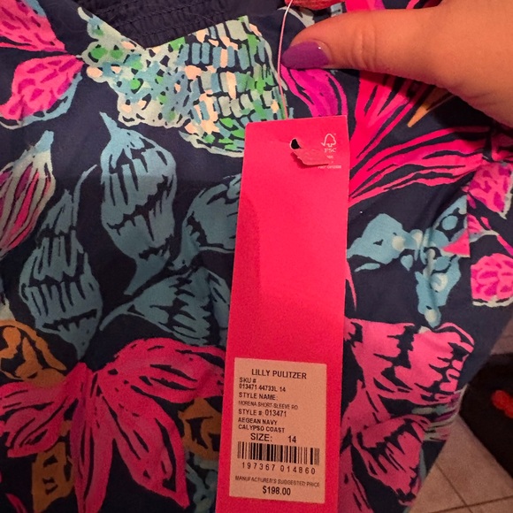 Lilly Pulitzer Morena Short Sleeve Romper - Picture 2 of 4